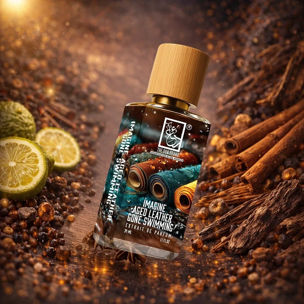 Dua Imagine Aged Leather Gone Swimming - FragranceGems