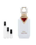 French Avenue Noble Cedar sample – decant naast de volle fles ter herkenning